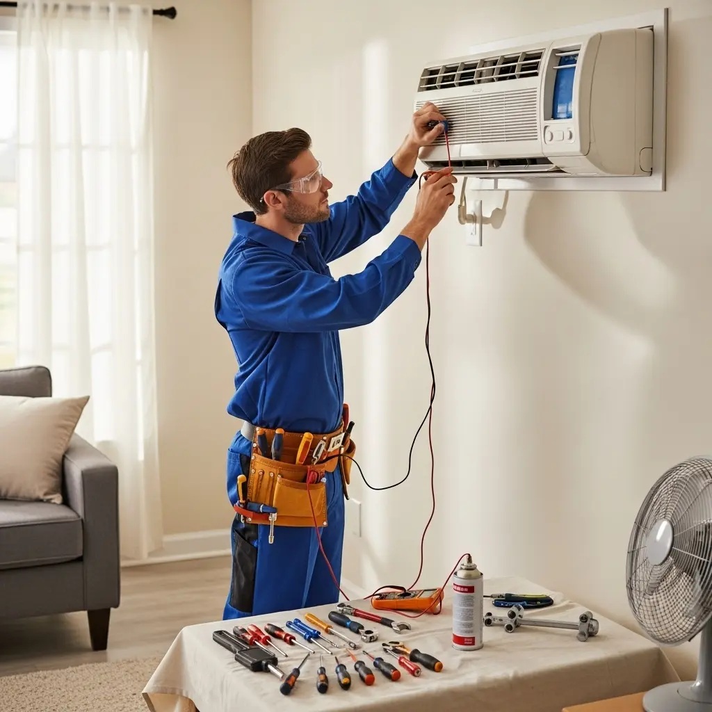 Alaşehir Eminçelik Eminçelik klima gaz dolumu ve bakım – Enerji verimliliği artırıldı. - Teknik servis örneği